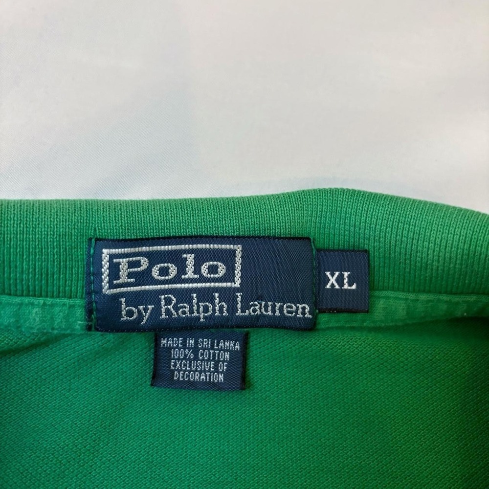 Polo Ralph Lauren Green Men's Polo Short Sleeve Shirt 100% Cotton XL - Picture 4 of 7